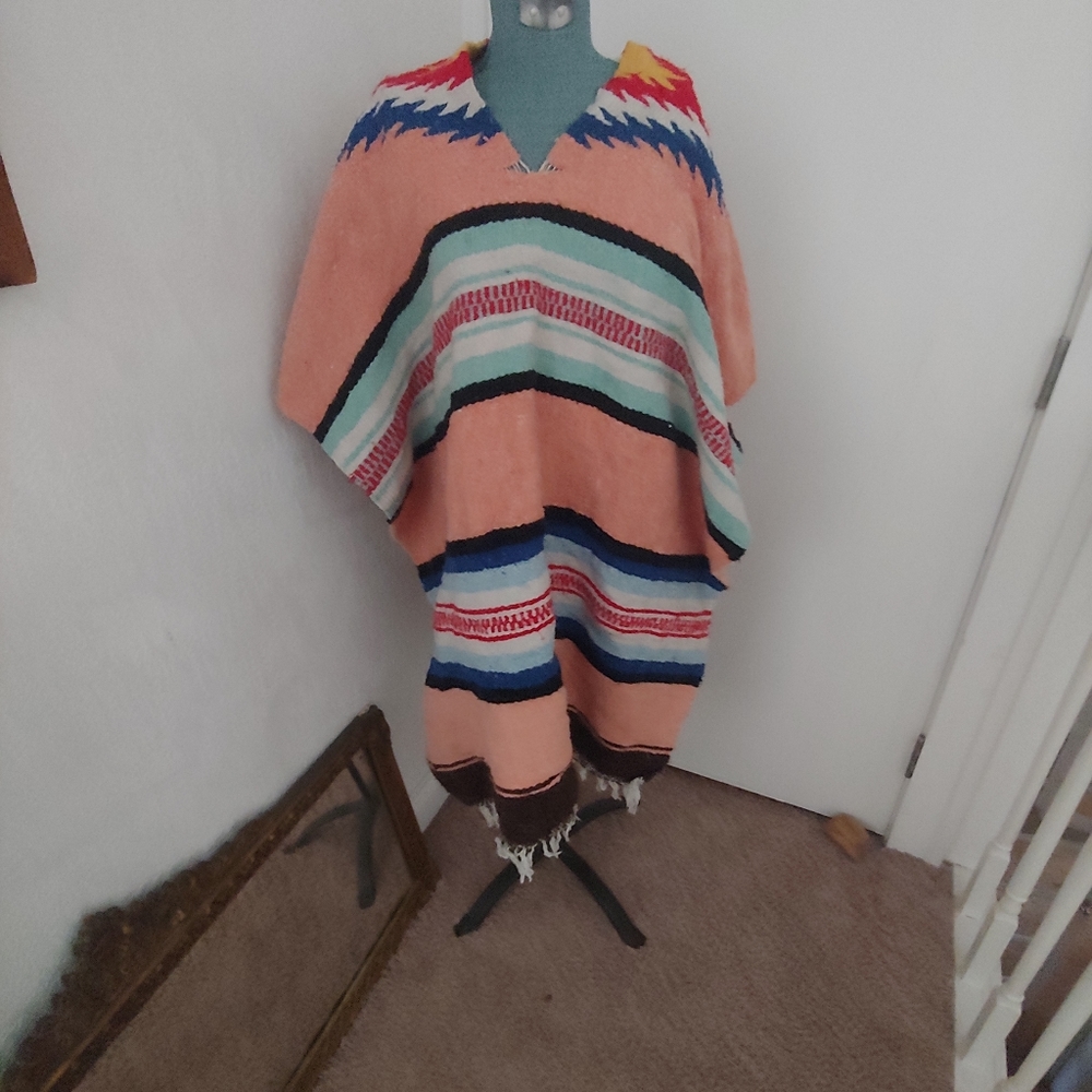 Traditional Mexican poncho